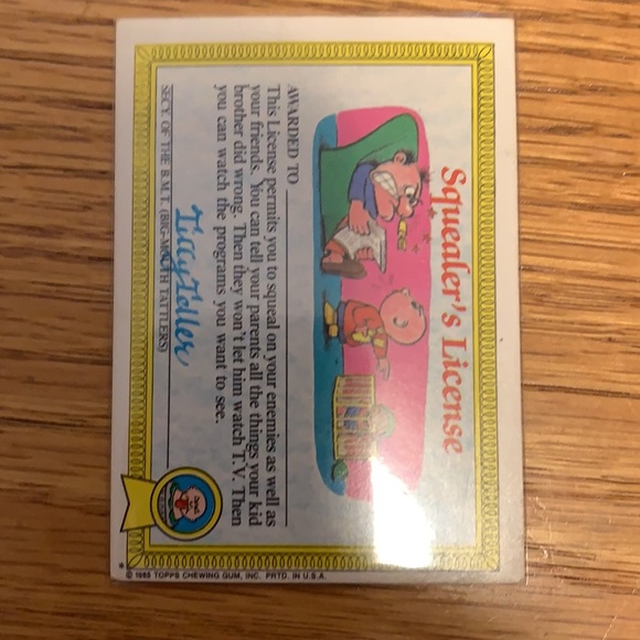 Electric Bill Garbage Pail Kid Card/Sticker - Picture 3 of 3